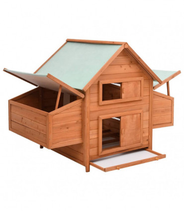 Chicken Coop 152x96x110 cm Solid Firwood