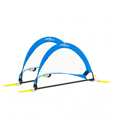 Children Football Goals 2 pcs Set with Storage Bag 75.5x46x48 cm