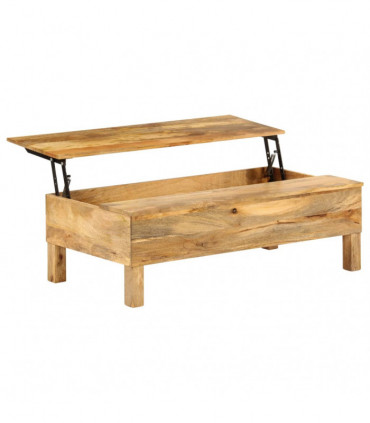Coffee Table Solid Mango Wood 110x55x35 cm