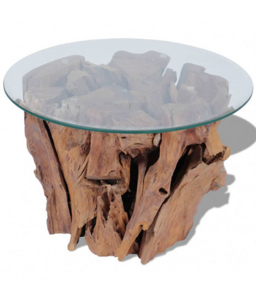 Coffee Table Solid Teak Driftwood 60 cm