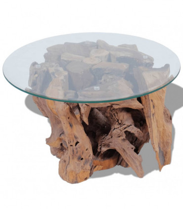 Coffee Table Solid Teak Driftwood 60 cm