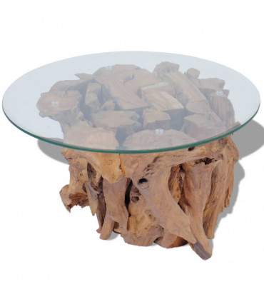 Coffee Table Solid Teak Driftwood 60 cm