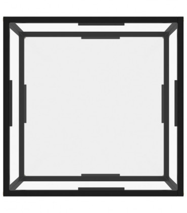 Coffee Table Transparent 60x60x35 cm Tempered Glass