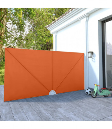 Collapsible Terrace Side Awning Terracotta 400x200 cm