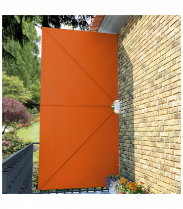 Collapsible Terrace Side Awning Terracotta 400x200 cm