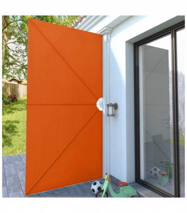Collapsible Terrace Side Awning Terracotta 400x200 cm