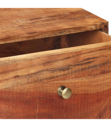 Console Table 90x35x75 cm Rough Acacia Wood