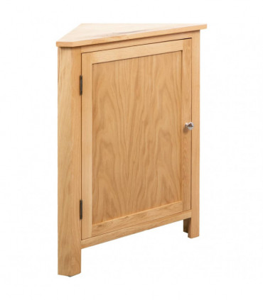 Corner Cabinet 59x36x80 cm Solid Oak Wood