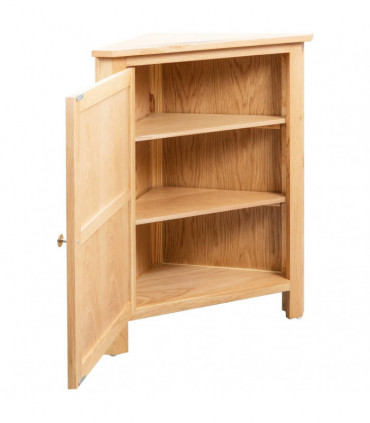 Corner Cabinet 59x36x80 cm Solid Oak Wood