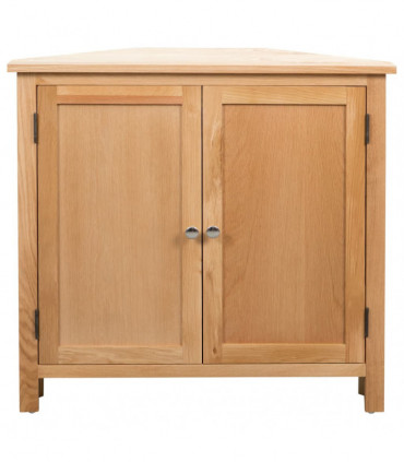 Corner Cabinet 80x33.5x78 cm Solid Oak Wood