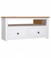 Corner TV Cabinet White 93x49x49 cm Solid Pine Panama Range