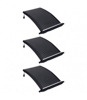 Curved Pool Solar Heating Panels 3 pcs 110x65 cm