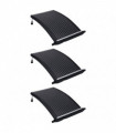 Curved Pool Solar Heating Panels 3 pcs 110x65 cm