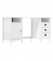 Desk Hill Range White 150x50x74 cm Solid Pine Wood