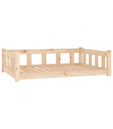 Dog Bed 105.5x75.5x28 cm Solid Wood Pine