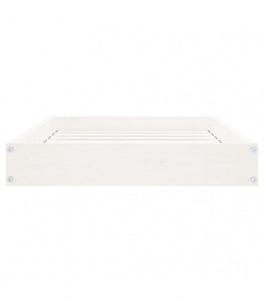 Dog Bed White 71.5x54x9 cm Solid Wood Pine