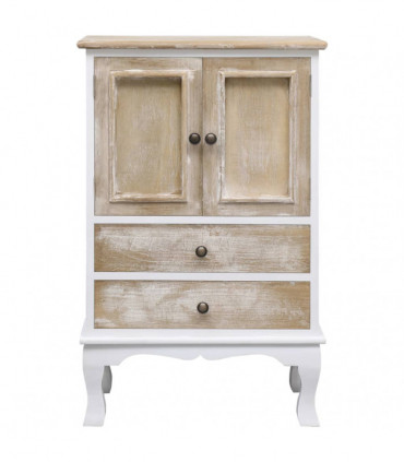 Drawer Cabinet White 50x30x80 cm Wood