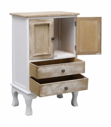 Drawer Cabinet White 50x30x80 cm Wood