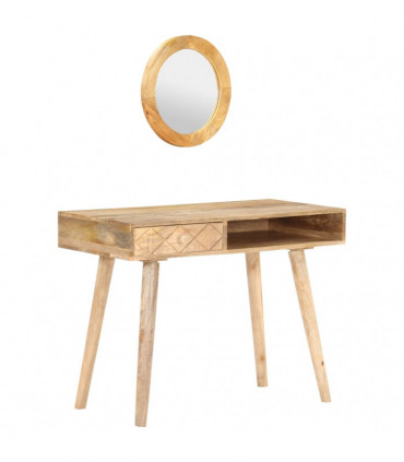 Dressing Table 100x50x76 cm Solid Mango Wood