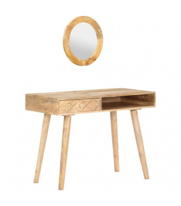 Dressing Table 100x50x76 cm Solid Mango Wood