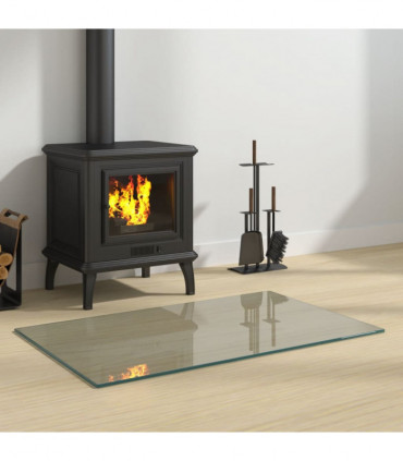 Fireplace Glass Plate Rectangular 80x50 cm