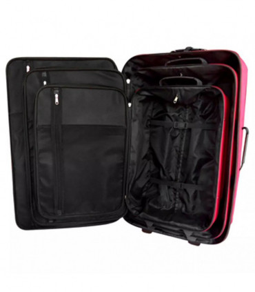 Five Piece Travel Luggage Set Red