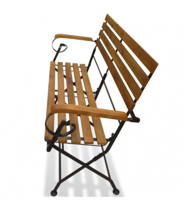 Folding Garden Bench 112 cm Solid Acacia Wood