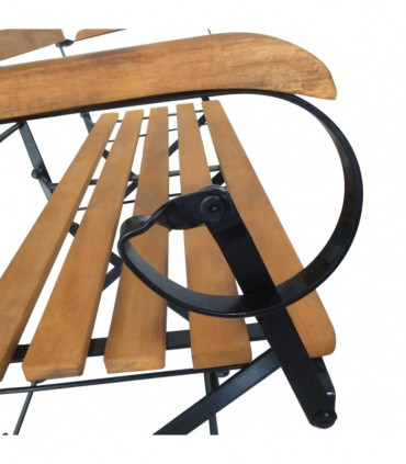 Folding Garden Bench 112 cm Solid Acacia Wood