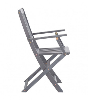 Folding Outdoor Chairs 6 pcs Solid Acacia Wood