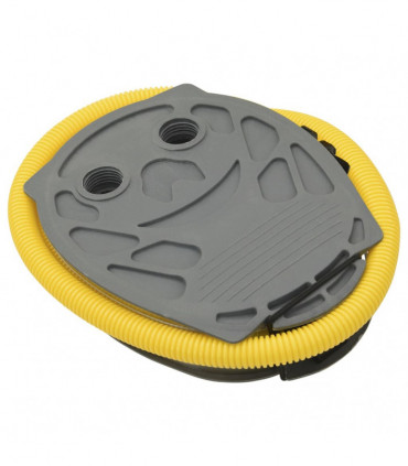 Foot Pump 21x29.5 cm PP and PE Grey and Yellow