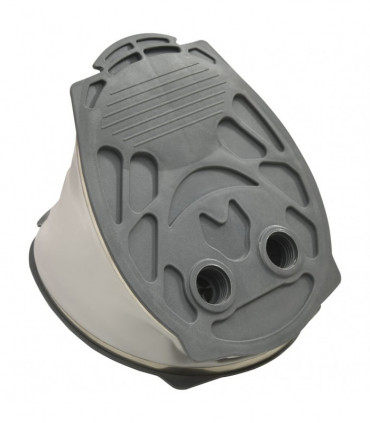 Foot Pump 21x29.5 cm PP and PE Grey and Yellow