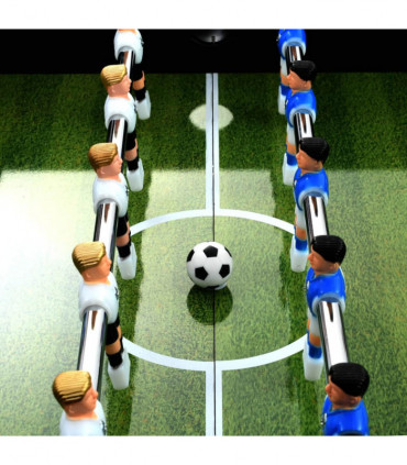 Football Table Steel 60 kg 140x74.5x87.5 cm Black