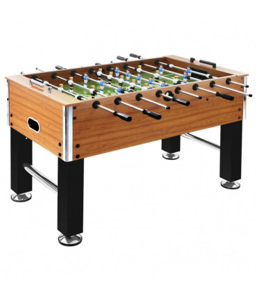 Football Table Steel 60 kg 140x74.5x87.5 cm Light Brown and Black