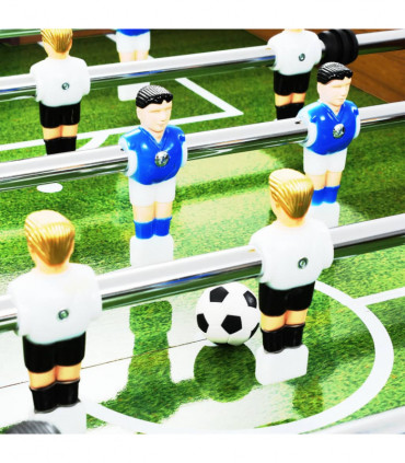 Football Table Steel 60 kg 140x74.5x87.5 cm Light Brown and Black