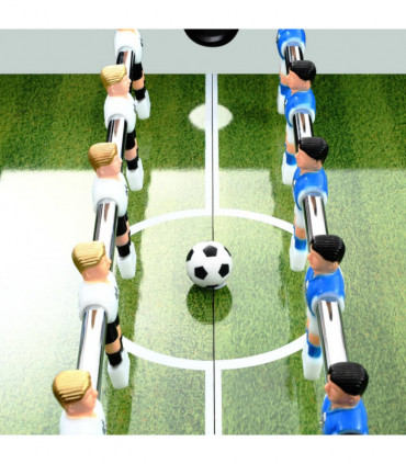 Football Table Steel 60 kg 140x74.5x87.5 cm White