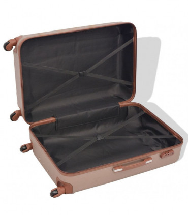 Four Piece Hardcase Trolley Set Champagne