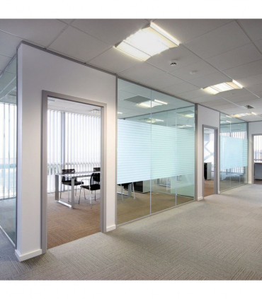 Frosted Privacy Window Film Adhesive Stripes 0.9x50 m