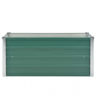Garden Raised Bed Galvanised Steel 100x40x45 cm Green