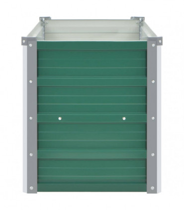 Garden Raised Bed Galvanised Steel 100x40x45 cm Green