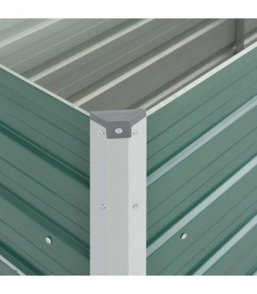 Garden Raised Bed Galvanised Steel 100x40x45 cm Green