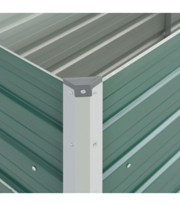 Garden Raised Bed Galvanised Steel 100x40x77 cm Green