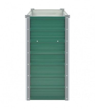 Garden Raised Bed Galvanised Steel 100x40x77 cm Green