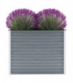 Garden Raised Bed Galvanised Steel 100x40x77 cm Grey