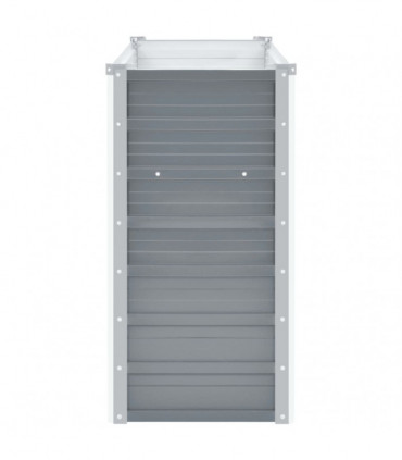 Garden Raised Bed Galvanised Steel 100x40x77 cm Grey
