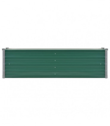 Garden Raised Bed Galvanised Steel 160x40x45 cm Green