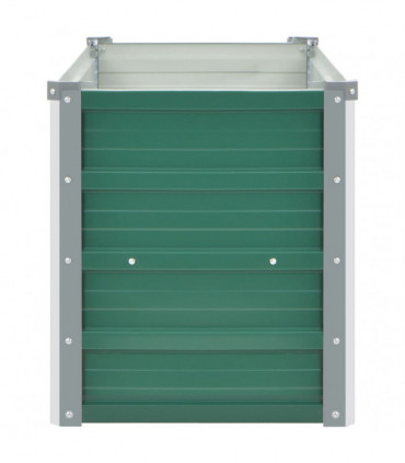 Garden Raised Bed Galvanised Steel 160x40x45 cm Green