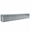 Garden Raised Bed Galvanised Steel 480x80x77 cm Grey