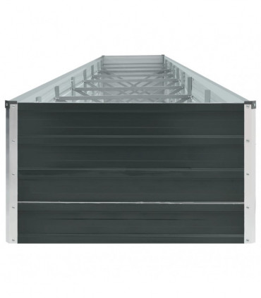 Garden Raised Bed Galvanised Steel 600x80x45 cm Anthracite