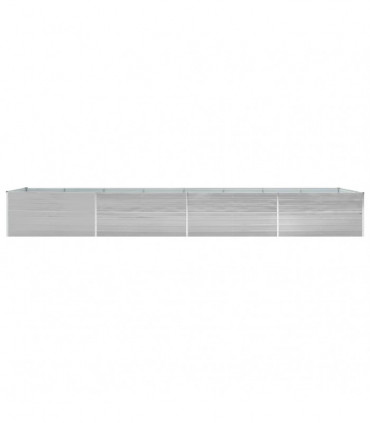 Garden Raised Bed Galvanised Steel 600x80x45 cm Grey