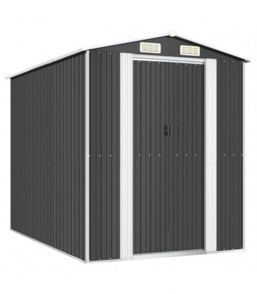 Garden Shed Anthracite 192x274x223 cm Galvanised Steel